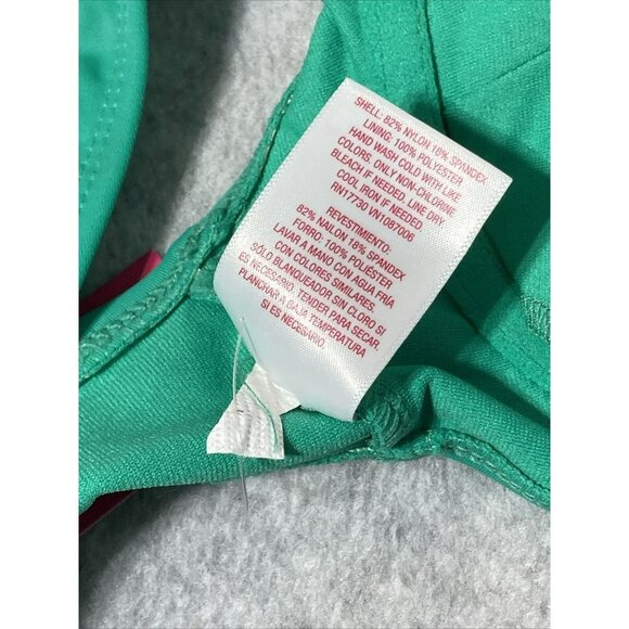Xhilaration Green Wireless Bikini Swim Swimsuit Top Youth Size M (4-6) - Picture 7 of 9